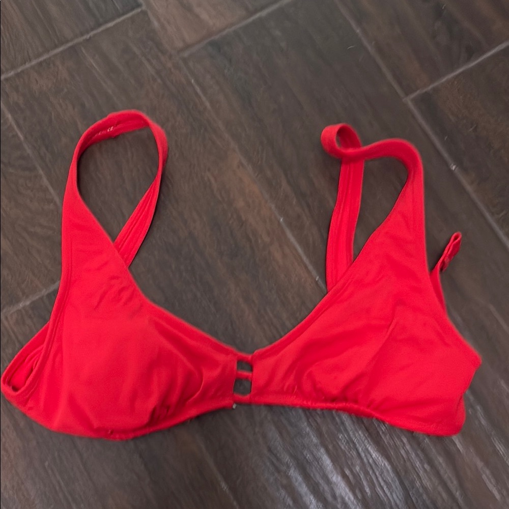 Red Women's Swim Top